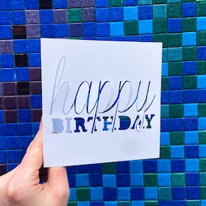 Hand Cut Birthday Card, Birthday Greeting Card, Bday Card for Daughter, Gif for Husband, Happy Birthday Card, Gift for Birthday Girl image 4