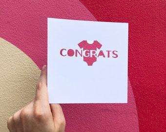 Baby Shower Card for Daughter, New Baby Card, Congratulations Baby Gift, Gift for Baby Girl, New Parents Card, Baby Boy Gift, Hand Cut Card