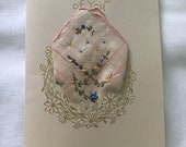Thanksgiving Card, Thanksgiving Handkerchief Card, Handmade Greeting Card, Embossed Greeting Card