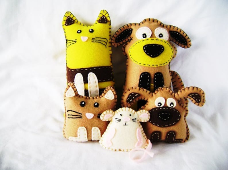 hand stitched stuffed animals