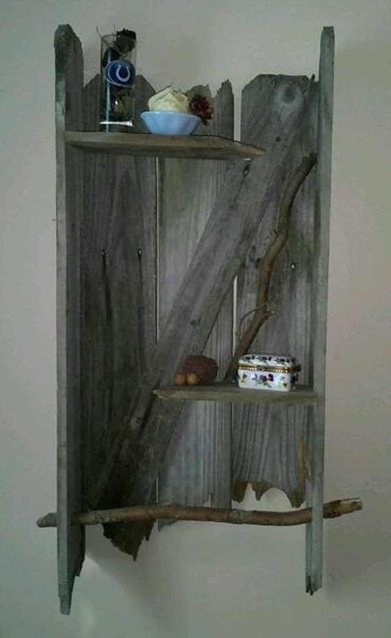 Items similar to rustic wooden shelf on Etsy