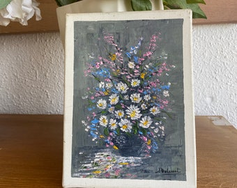 Oil painting on canvas : bouquet of flowers