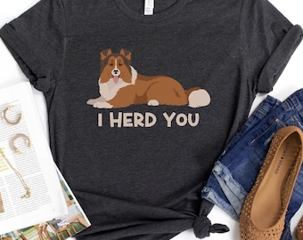 chemise sheltie drôle, t-shirt chien de berger shetland, sheltie zibeline, troupeau ce t-shirt, cadeau pour amoureux des chiens, t-shirt sarcastique pour femme, chien maman papa