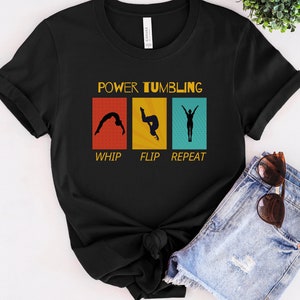 Power tumbling shirt, gymnastics mom, gymnast, gift for tumbler, trampolinist tee, tumbling mom, trampoline competition, team, meet shirt