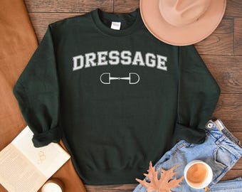 Dressurpferd Sweatshirt, Geschenk für Reiter, Reitlehrer Pullover, Pferdeliebhaber, Snaffle Bit Sweatshirt, minimalistischer Stil, Pferdemama