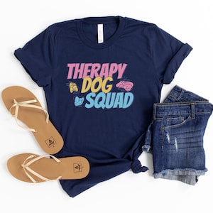 Therapy dog shirt, ESD tshirt, emotional support dog tee, cute dog outfit, comfort animal, therapy dog handler trainer, gift for dog lover