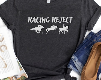 Retired racehorse shirt, OTTB tshirt, racing quarter horse thoroughbred, horse lover gift, equestrian riding tee, dressage, hunter jumper