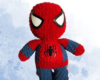 Patrón de crochet amigurumi del hombre araña.