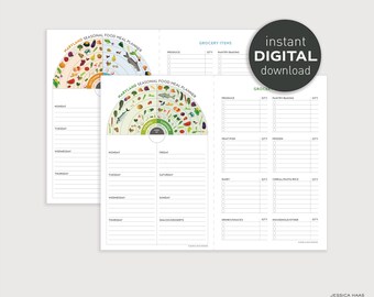 Maryland Seasonal Meal Planner & Grocery List Set (Digital Download)