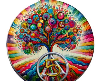 AA Alcoholics Anonymous  Men and Women Recovery Sober Anniversary Gift | Coin | Chip | Medallion | Keychain | Tree of Life