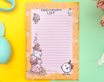 Chicken Notepad, Kawaii Stationery, Korean Memopad, Farm Notepad, To Do List