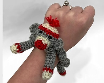 Sock Monkey Scrunchies Crochet Pattern PDF File Instructions