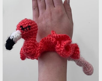 Flamingo Scrunchies Crochet Pattern PDF File Instructions