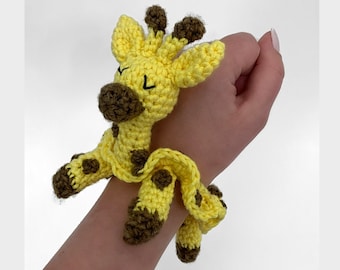 Instruções do arquivo PDF com padrão de crochê girafa Scrunchies