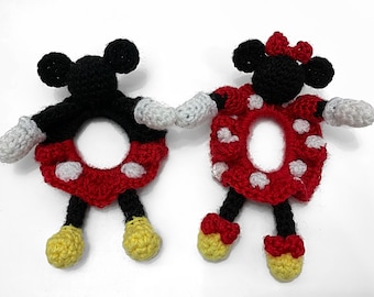 Mouse Scrunchies Crochet Pattern PDF File Instructions (Male and Female Included)
