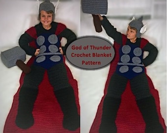 God of Thunder Crochet Blanket Pattern PDF File