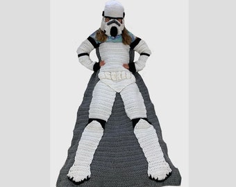 Space Soldier Crochet Blanket PDF File Pattern Instructions