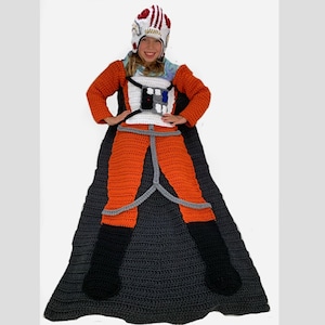 Space Flight Suit Crochet Blanket Pattern Instructions PDF File