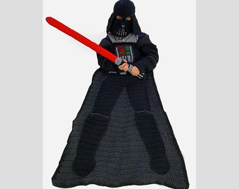 Space Villain and Laser Sword Crochet Blanket Pattern Instruction PDF Files