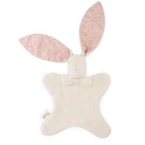 Heirloom Bunny Lovey - Personalized Gift - Organic Cotton  + Liberty of London "Capel"