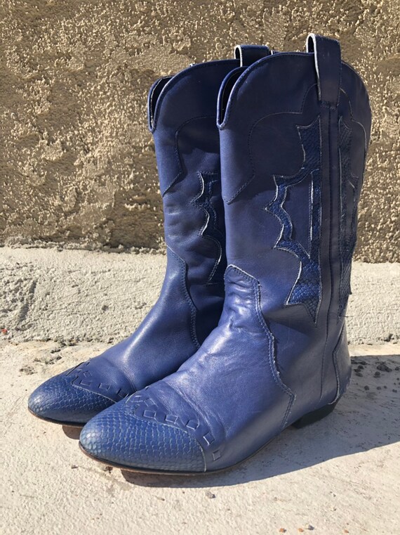 royal blue cowboy boots
