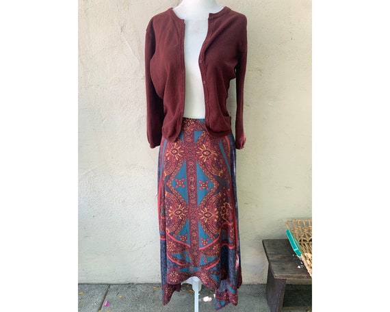 Vintage Inspired Free People Rust Boho Tiered Ray… - image 4