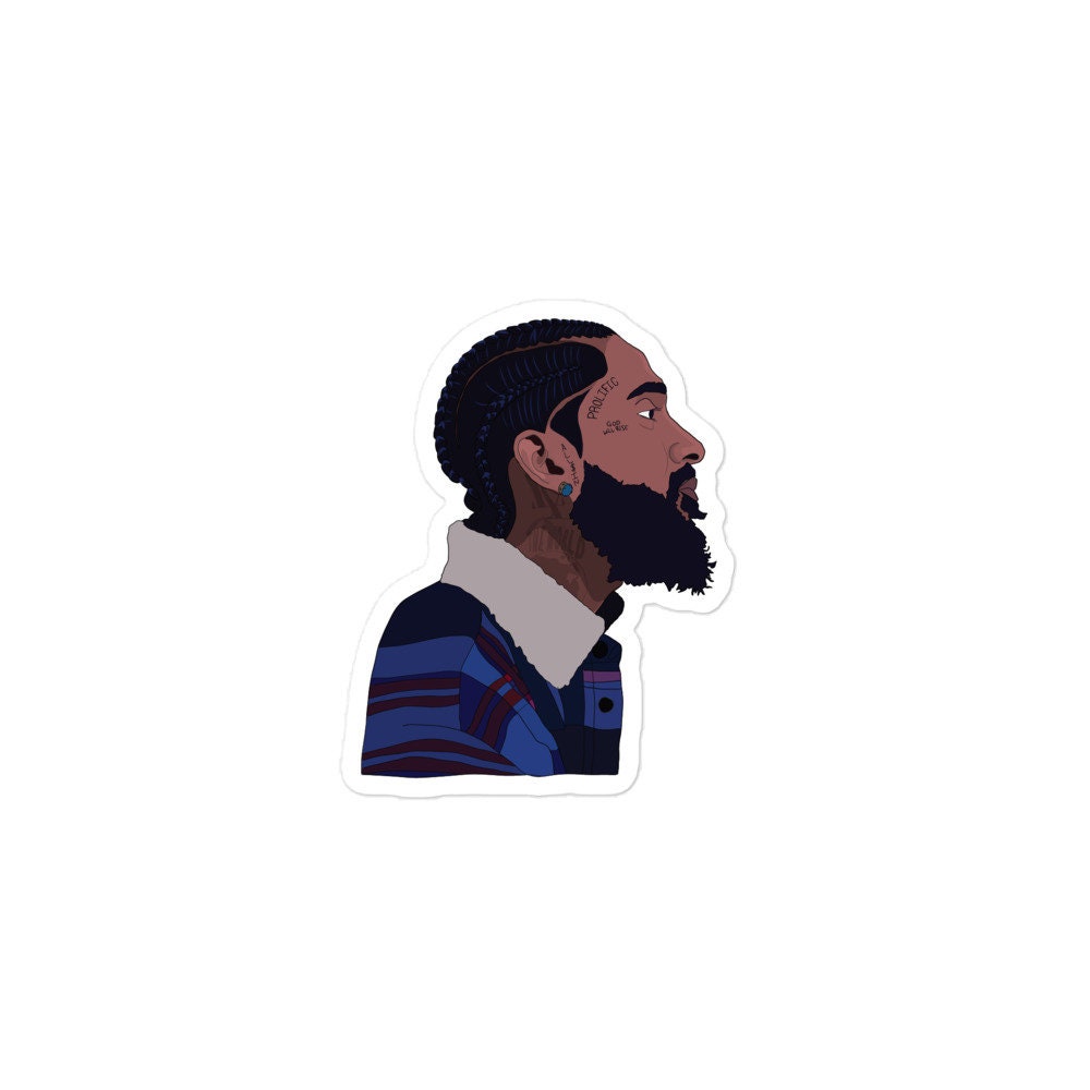 Nipsey Hussle Bubble-free stickers