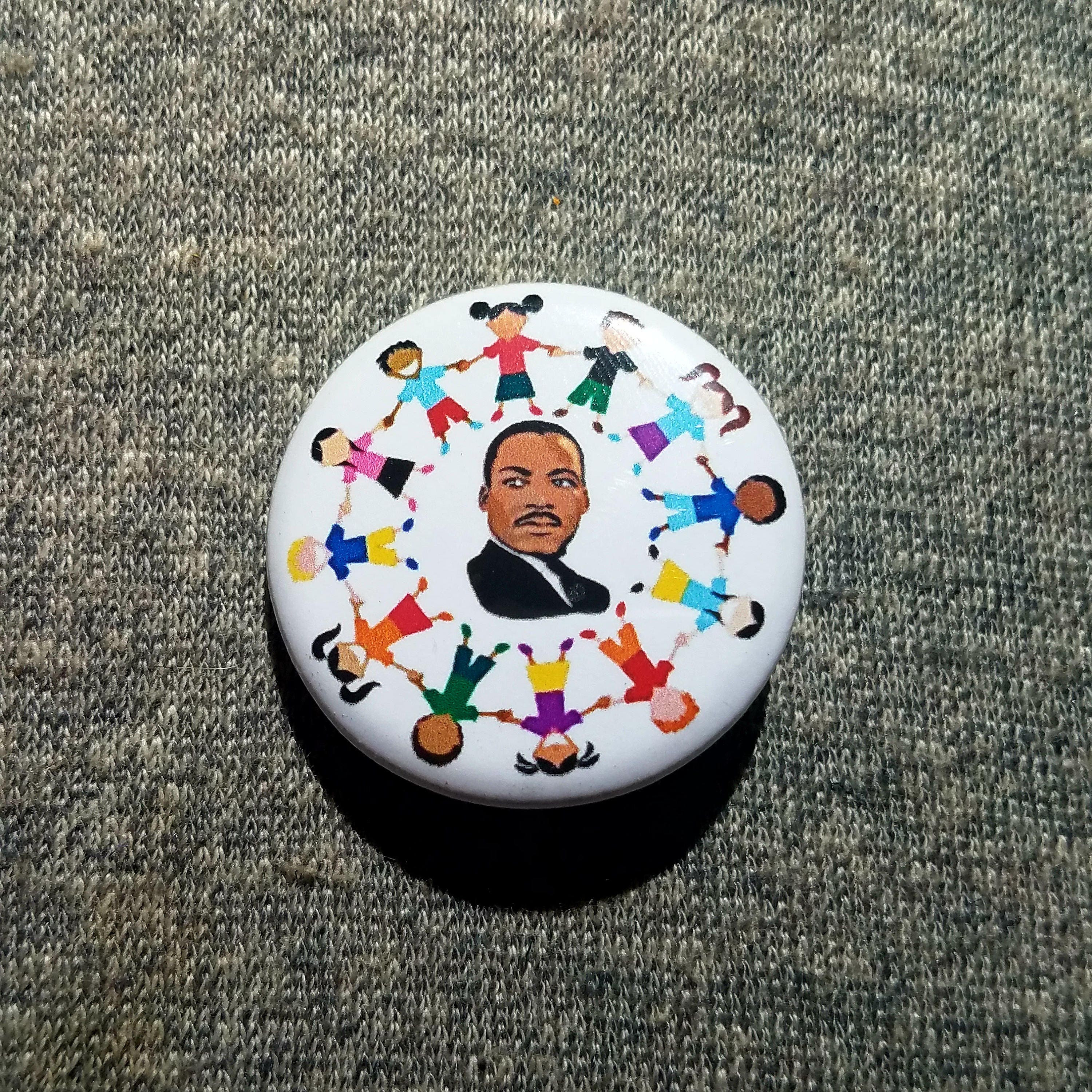 Lot of 5-1.25" Vintage Style Button Martin Luther King Jr 1.25" button set 