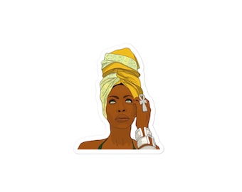 Erykah Badu Bubble-free sticker