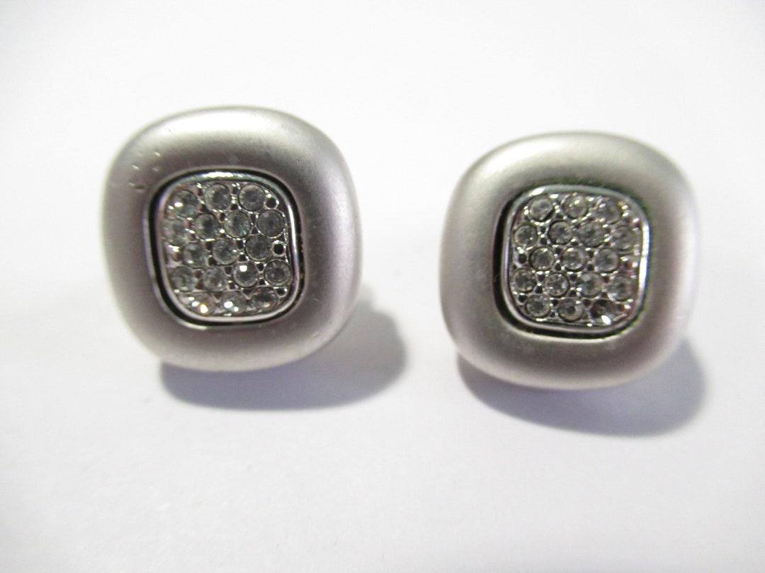 3947 Vintage Earring mit Swarovski Crystals 42mm