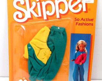 Barbie Skipper So Active Fashion 1985 Mattel Vintage New Old Stock No. 2233