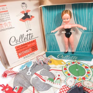 Cragstan Collette Doll Mannequin With Fitted Outfits 1950&#39;s Vintage Rare