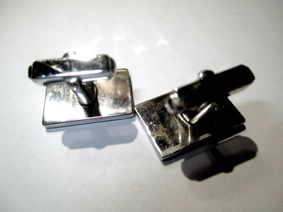 Cufflinks Men's Jewelry Anson Signed Modernist Si… - image 2