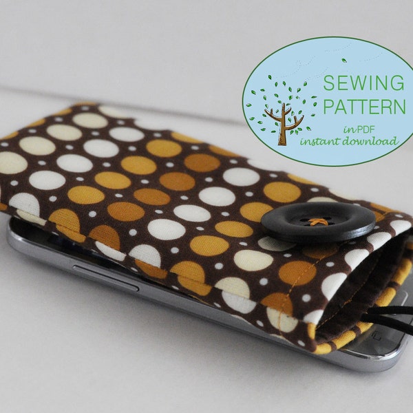 PHONE CASE PDF easy beginners sewing tutorial: soft fabric case, sleeve,  Fabric Case, Glasses Case, Glasses Sleeve, Soft phone Case, iphone