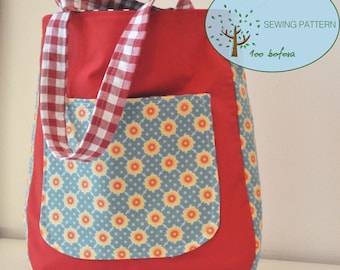 Rounded Tote Bag Sewing Pattern|Rounded bottom tote bag|Easy tutorial tote bag|Bag PDF Sewing Pattern|Spring tote bag tutorial|