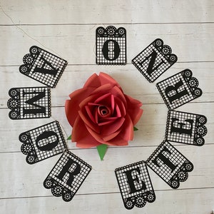 6ft Amor Eterno banner, Dia de los muertos Papel Picado Banner, Day of the dead, altar decor, ofrenda decor