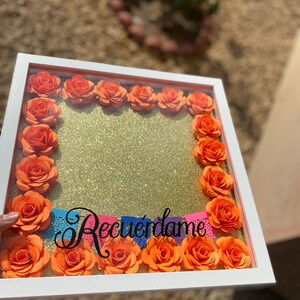 12&quot;x12&quot; Memorial Shadow Box, Recuerdame Shadow Box, Personalized Frame, Memorial Box, In Loving Memory, Ofrenda Shadow Box,  Memorial Gift
