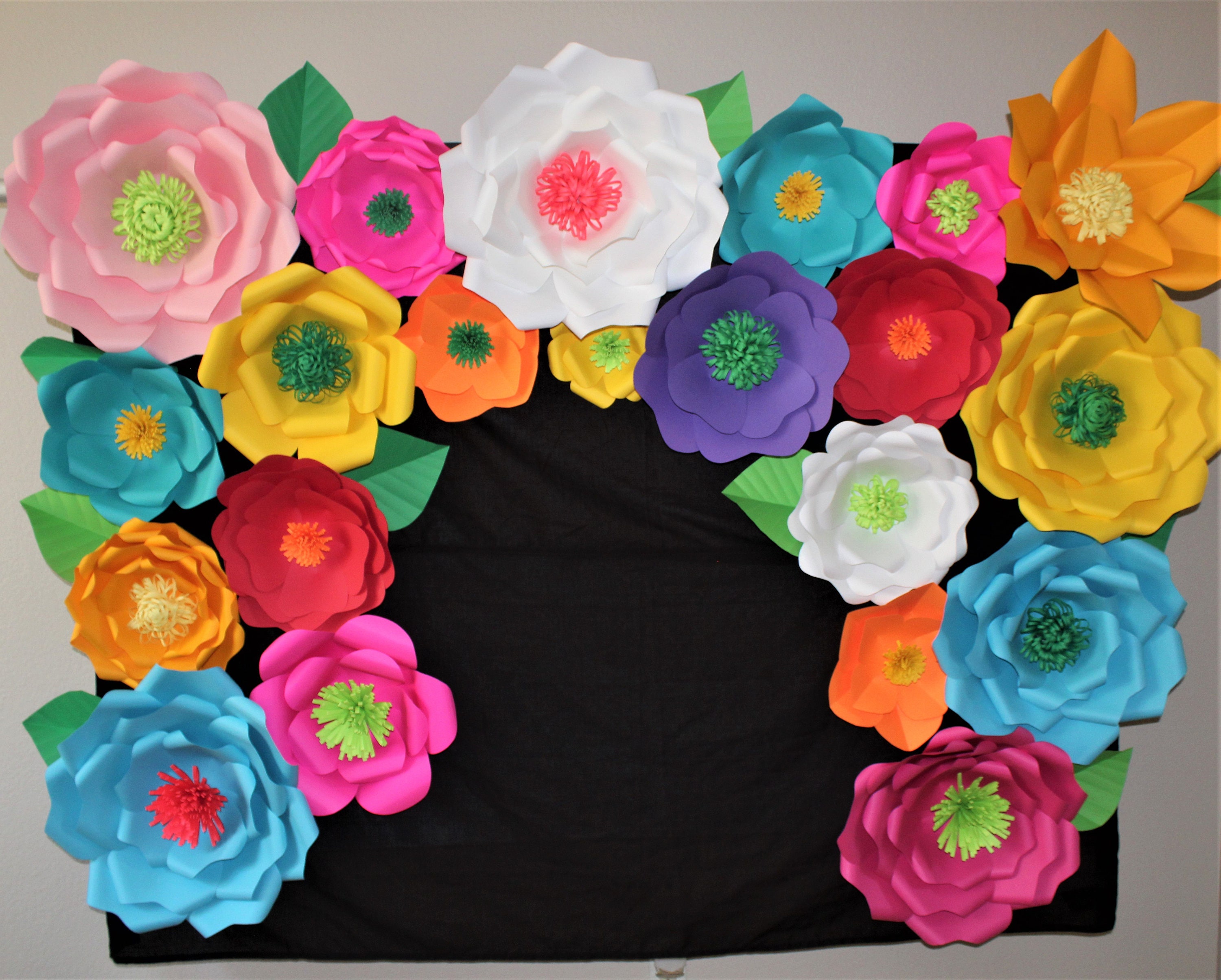 6'x4' Mexican Fiesta Paper Flower Backdrop Flower Etsy
