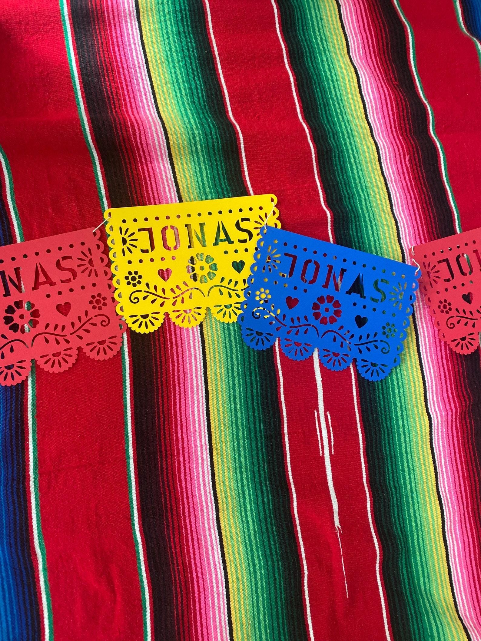 Fiesta Papel Picado Enamel Banner Earrings in Multi