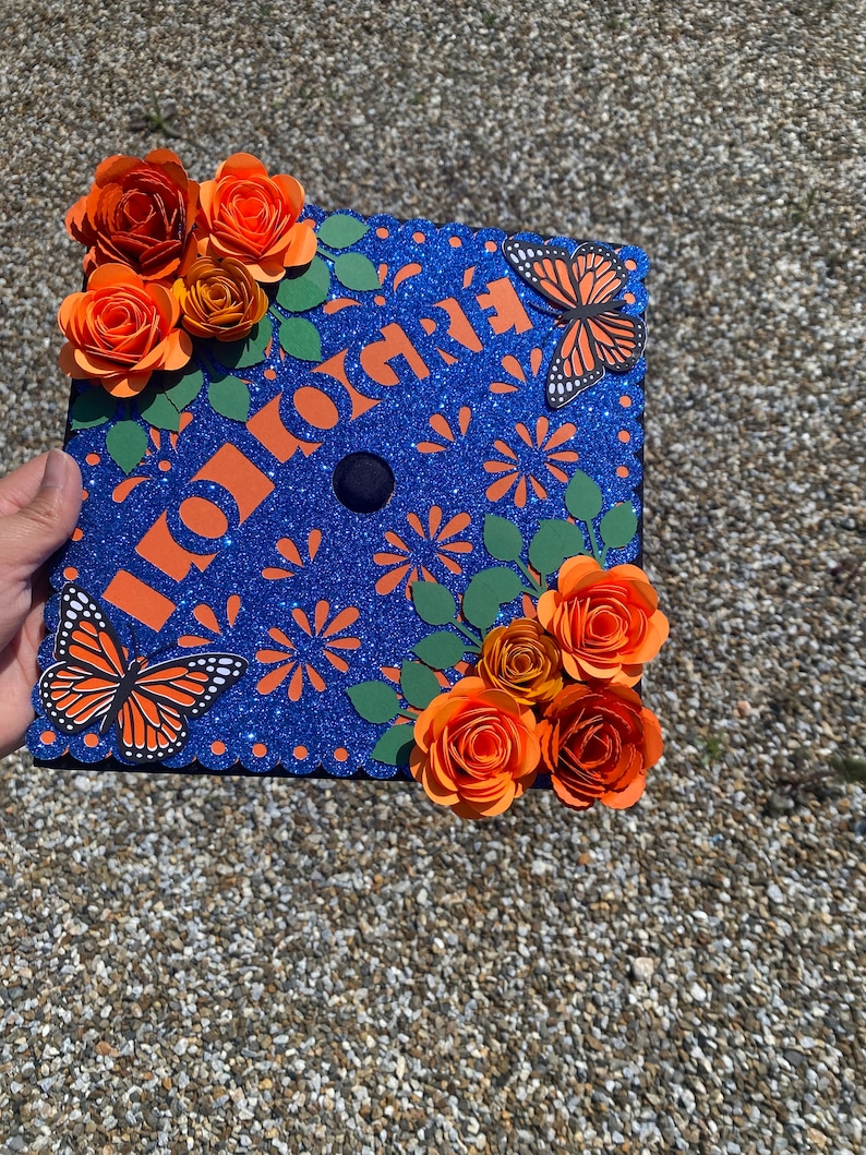 Lo Logre Mexican Graduation Cap Topper Personalized Grad Cap - Graduate ...