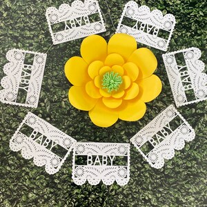 Baby Shower fiesta party Papel Picado Banner, Custom papel picado banner, Fiesta  Mexicana.