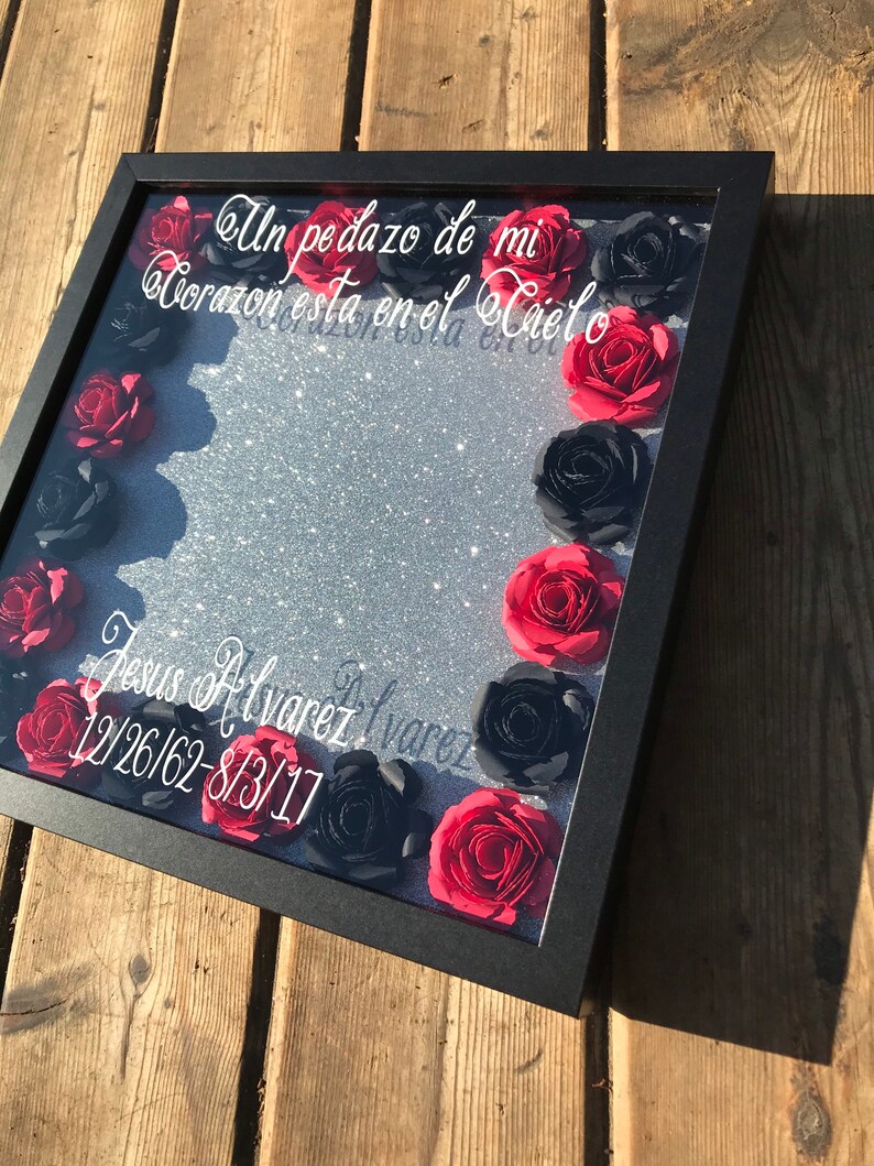 12x12 Memorial Shadow Box in Loving Memory En Etsy