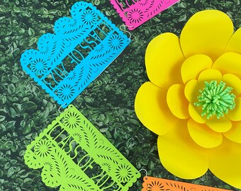 6f Custom Fiesta Party Class of 2024 Graduation Papel Picado Banner, clase de 2024 graduación, fiesta party, fiesta mexicana