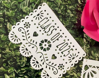 Class of 2025 Cielito Lindo Papel Picado Banner, party decor, fiesta party banner, mexican fiesta, 2025 graduation banner