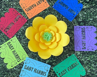Custom Event fiesta party Papel Picado Banner, party decor, fiesta party banner, mexican fiesta, fiesta decor, event decor, babyshower