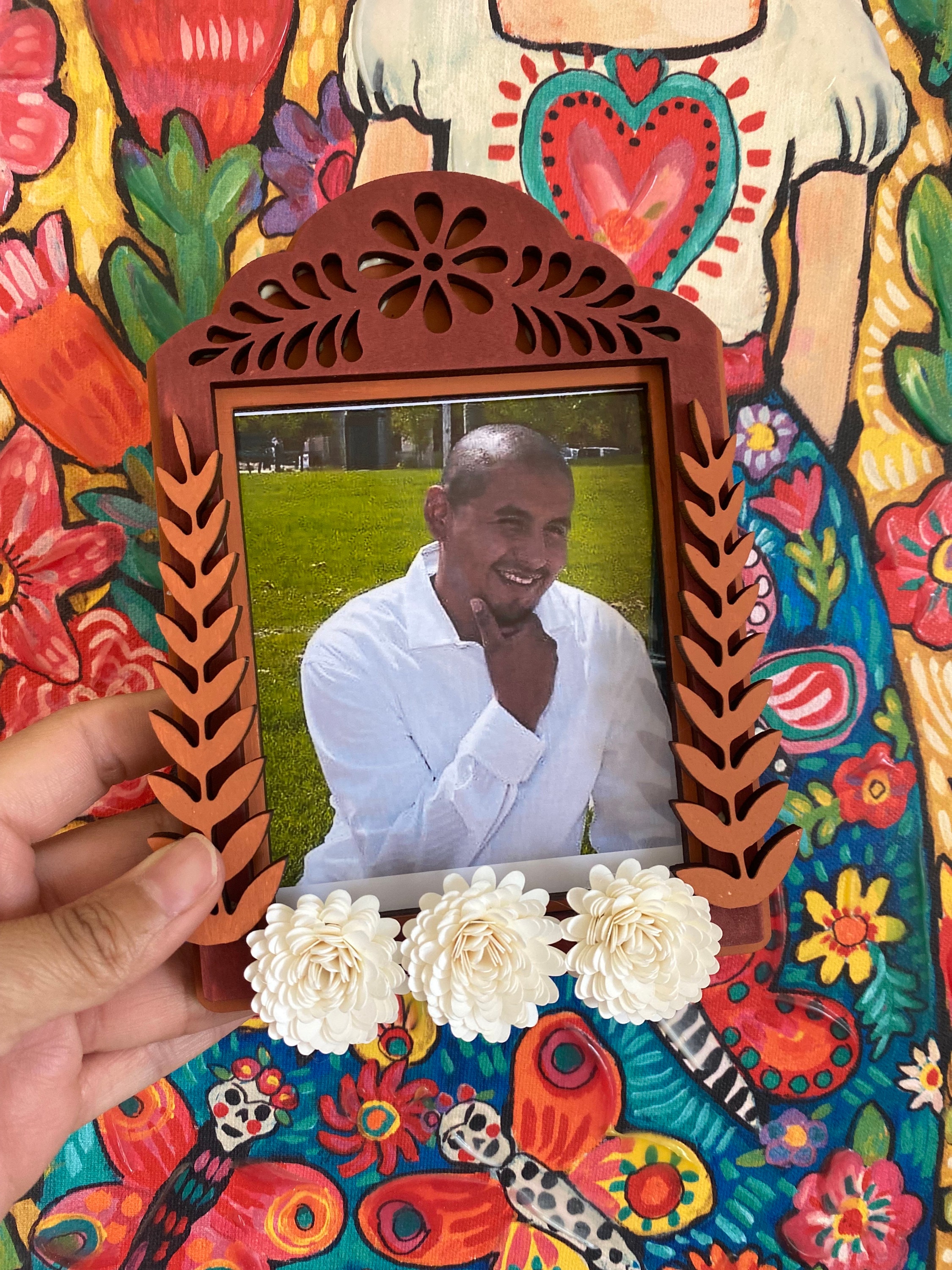Day of the Dead Nicho Picture Frame, Nicho Wood Frame, Dia De Los