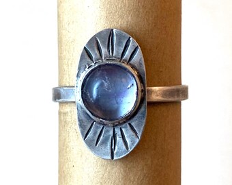 Silver and Amethyst Ring