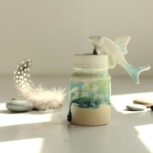 Vaso di pesce in ceramica regalo per il suo vaso di bocciolio fiore ragazza regalo per amico vaso in ceramica vaso di ceramica vaso regalo per vaso di fiori regalo per regali sorella