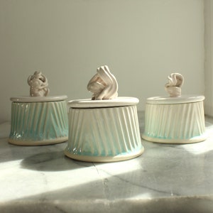 ceramic pot with lid, jewellery dish sugar pot lidded pot sugar bowl jars with lids white pot kitchen pot kitchen storage jewelery dish box