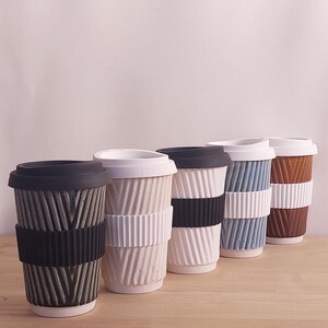 Kubek do kawy, filiżanka do kawy w kolorze łupkowo-niebieskim i białym, ceramiczny zestaw kubków, filiżanka do herbaty, kubek do kawy lub doniczka Kubki w Wielkiej Brytanii Kubki w Wielkiej Brytanii zdjęcie 11